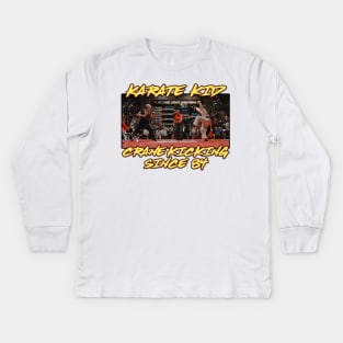 Crane Kicking Since '84 Kids Long Sleeve T-Shirt